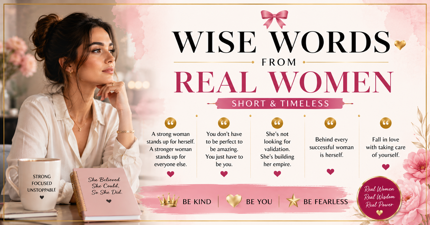 🎀 Wise Words From Real Women (Short & Timeless)