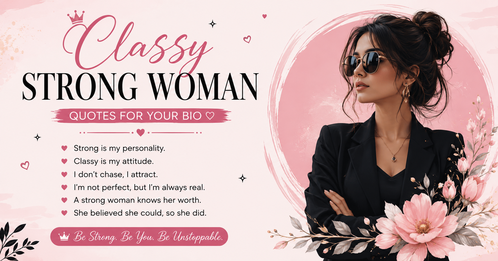 🌷 Classy Strong Woman Quotes for Your Bio