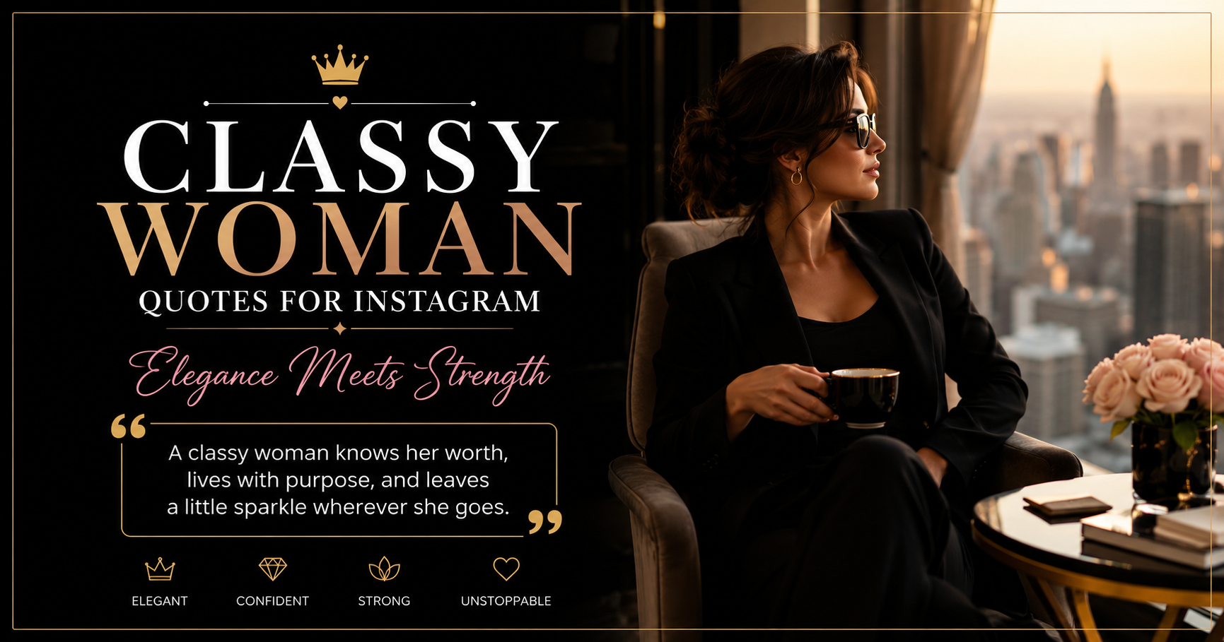 🌆 Classy Woman Quotes for Instagram — Elegance Meets Strength