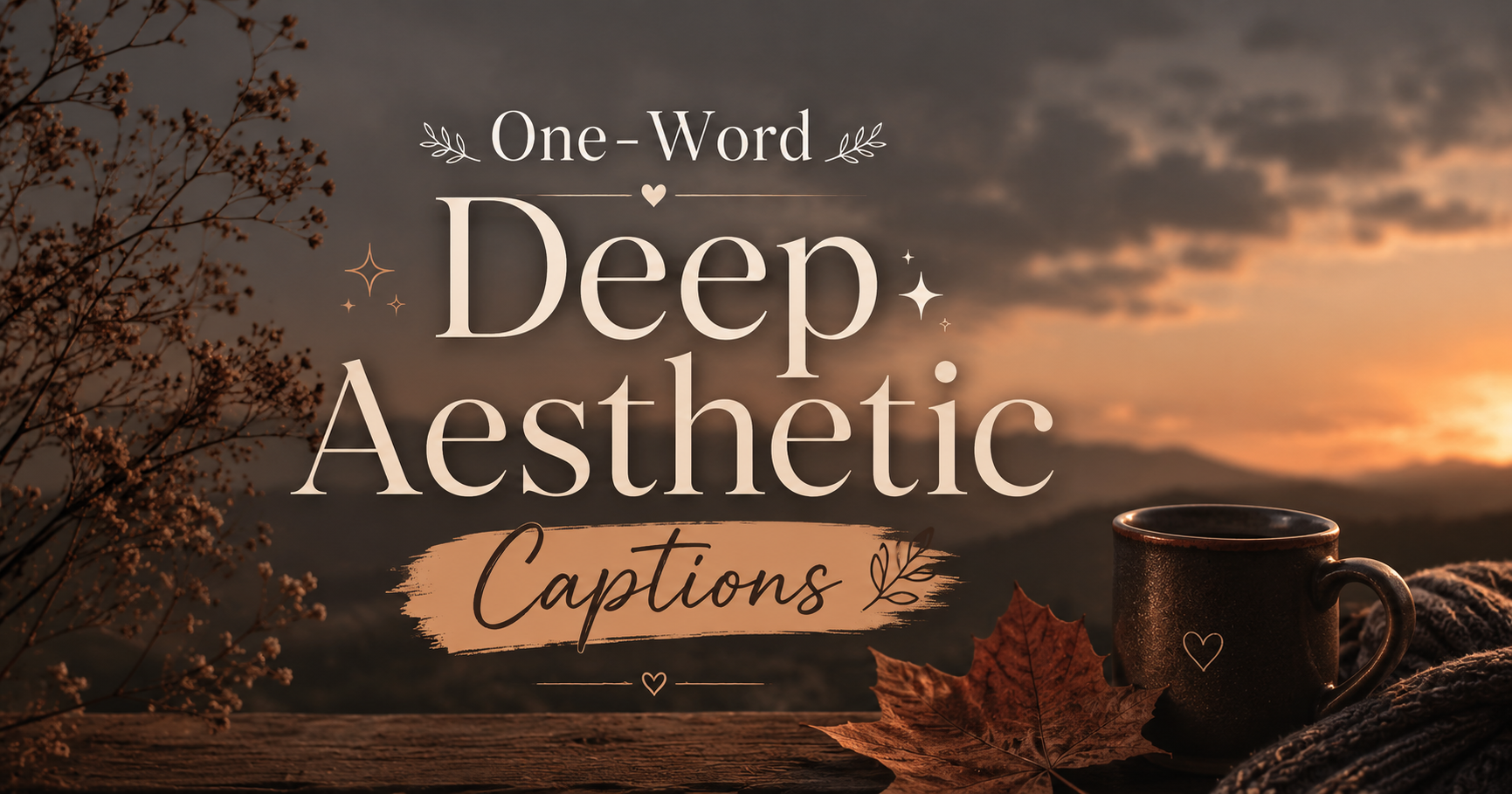 One-Word Deep Aesthetic Captions 🍂