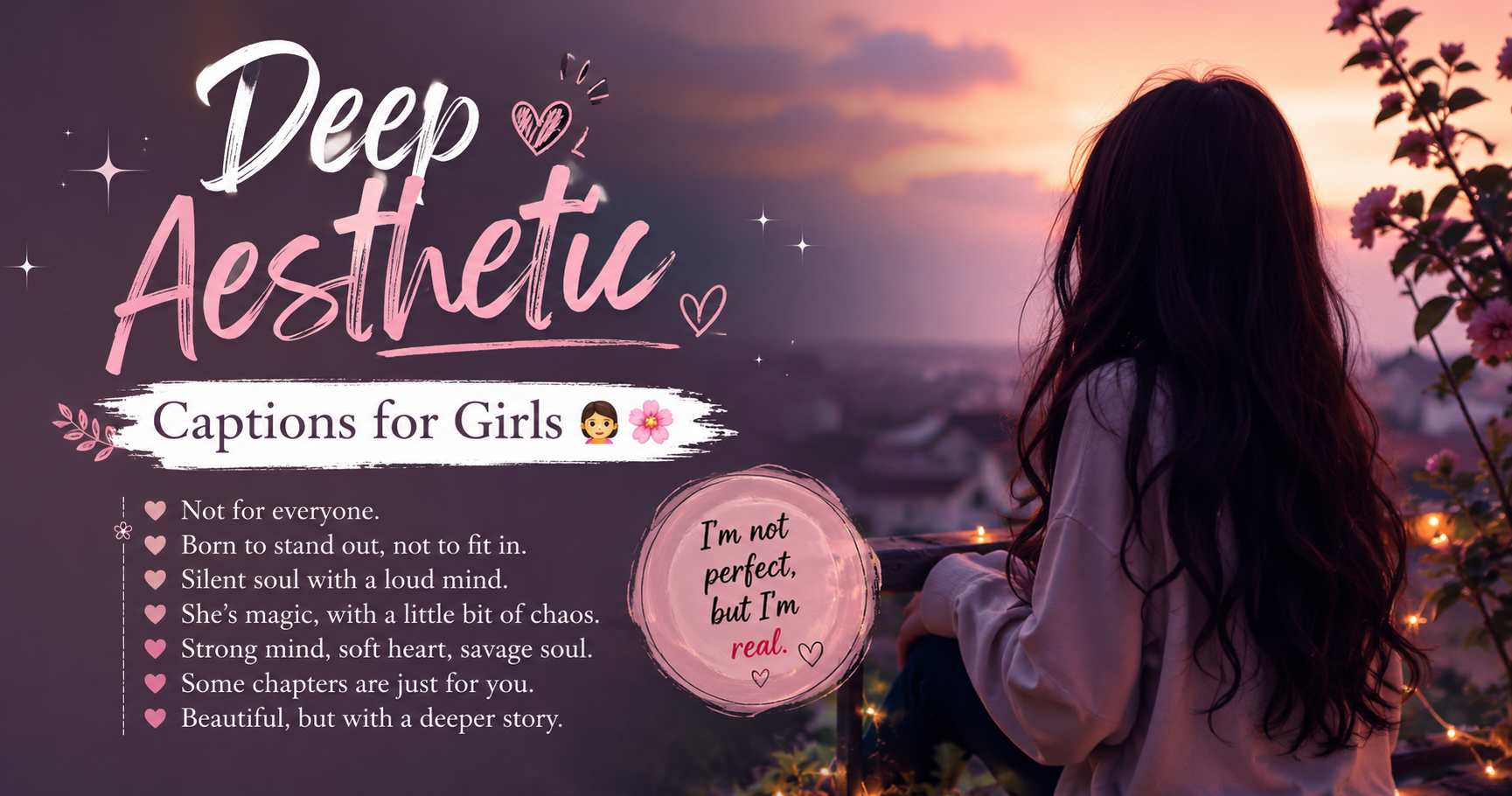 Deep Aesthetic Captions for Girls 👧🌸