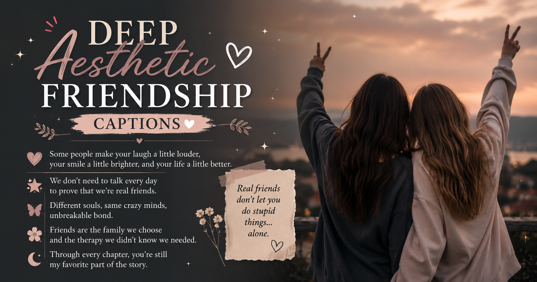 Deep Aesthetic Friendship Captions 🤍