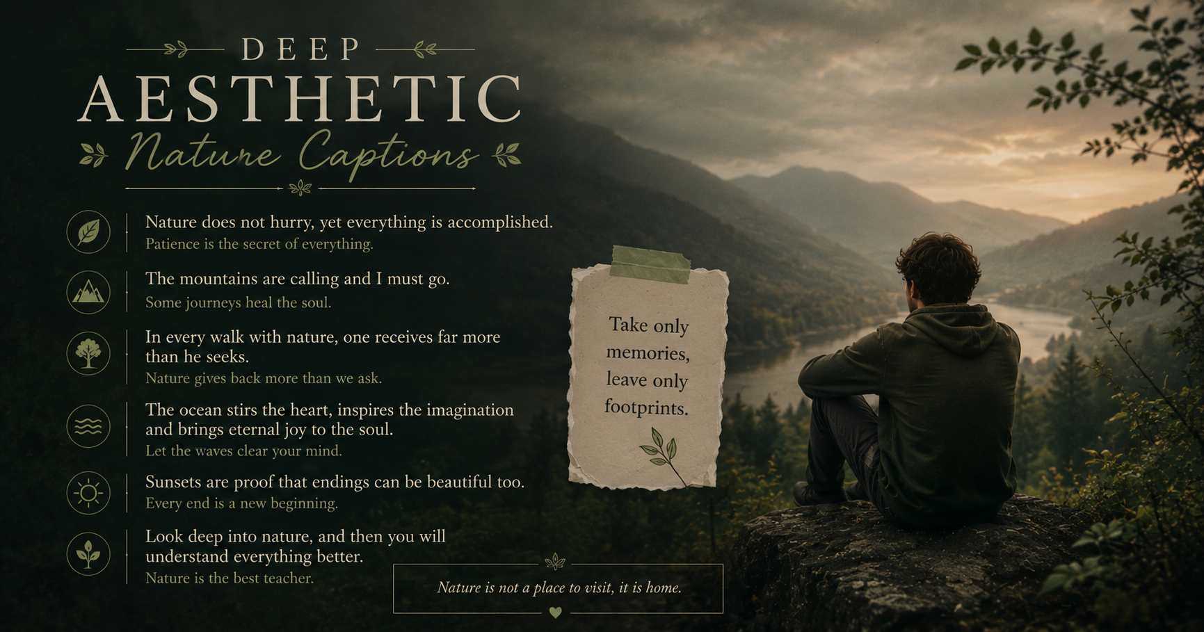 Deep Aesthetic Nature Captions 🍃