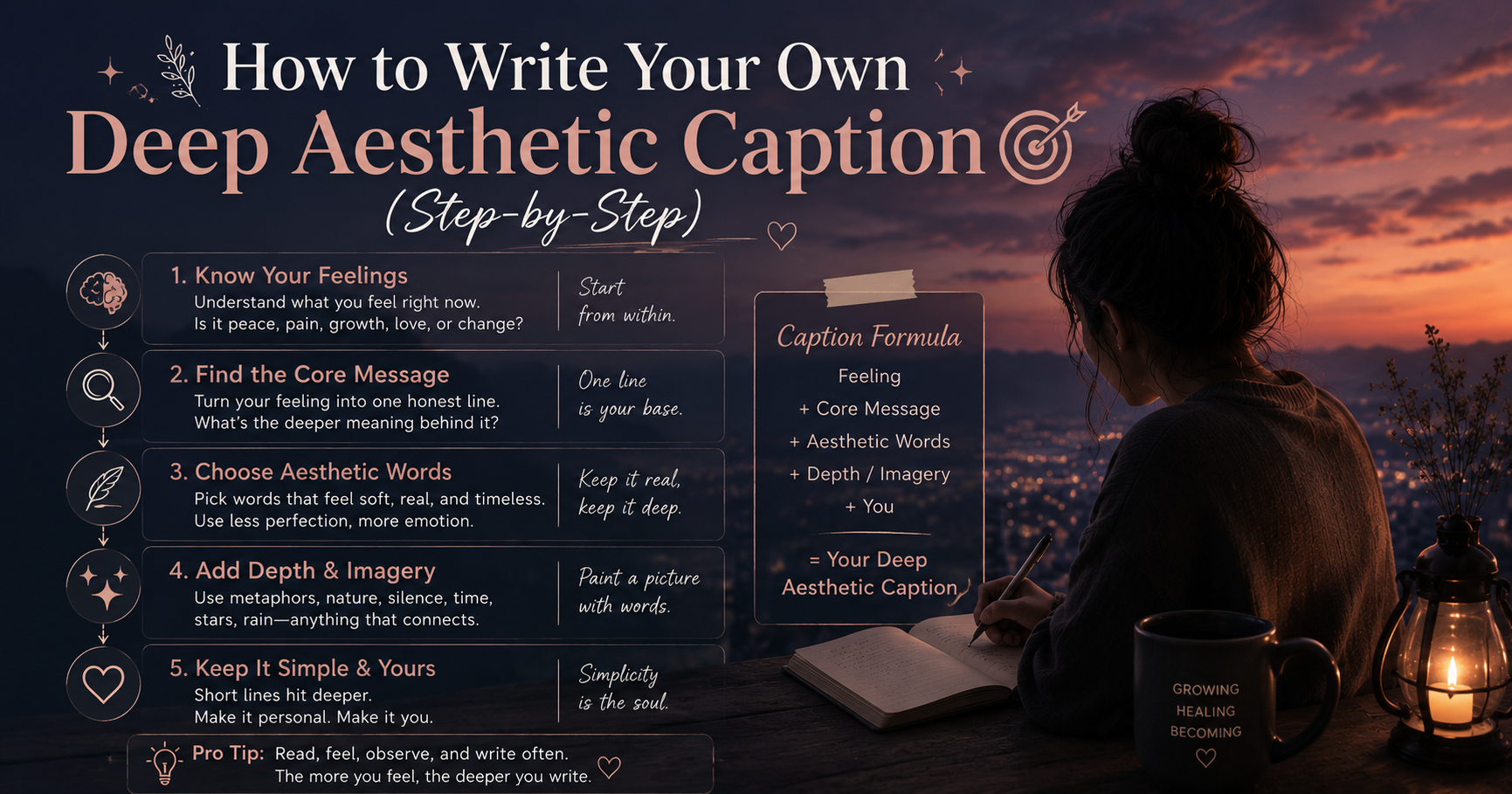 How to Write Your Own Deep Aesthetic Caption (Step-by-Step) 🎯