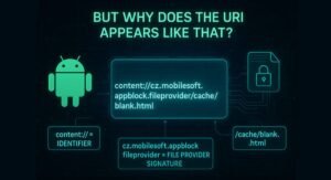 content://cz.mobilesoft.appblock.fileprovider/cache/blank.html: Meaning, Causes, Safety, and How to Fix It