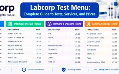 Labcorp Test Menu With Prices: Complete Guide to Lab Tests, Blood Work, and Health Screenings