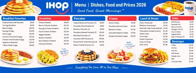 IHOP Menu With Prices: Complete Guide to Breakfast, Pancakes, Lunch, and Dinner