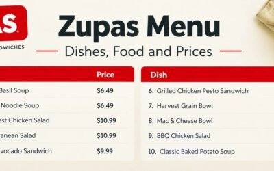 Zupas Menu With Prices: Soups, Salads, Sandwiches, Bowls, and More
