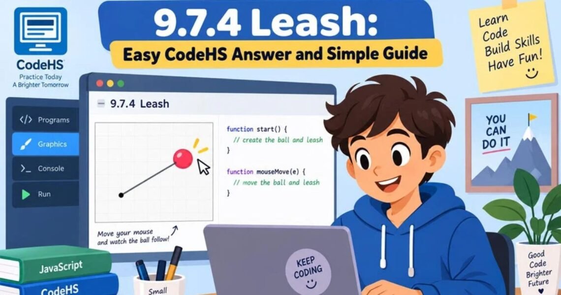 9.7.4 Leash: Complete CodeHS Guide With JavaScript Solution and Explanation
