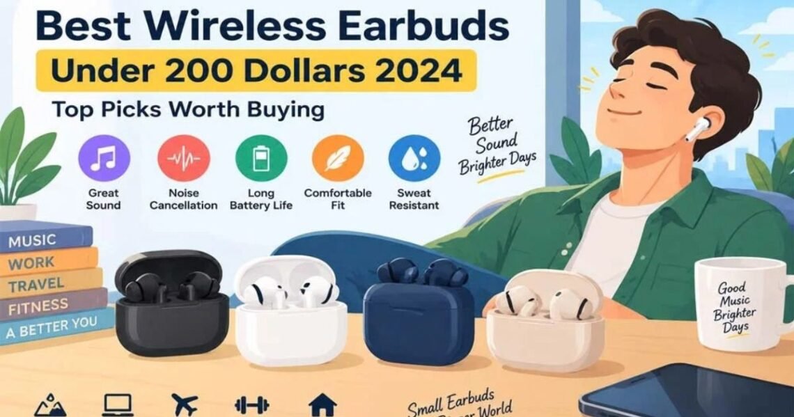 Best Wireless Earbuds Under $200 in 2024: Top Picks for Sound, Comfort, and Value