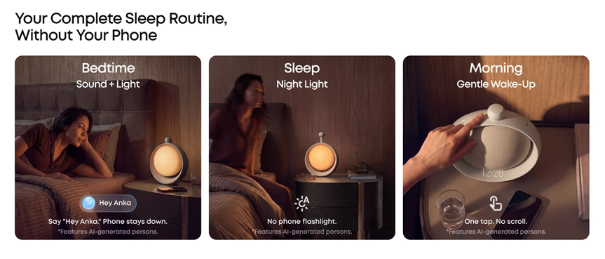 soundcore SleepLab guides bedtime, night light, and wake-up without your